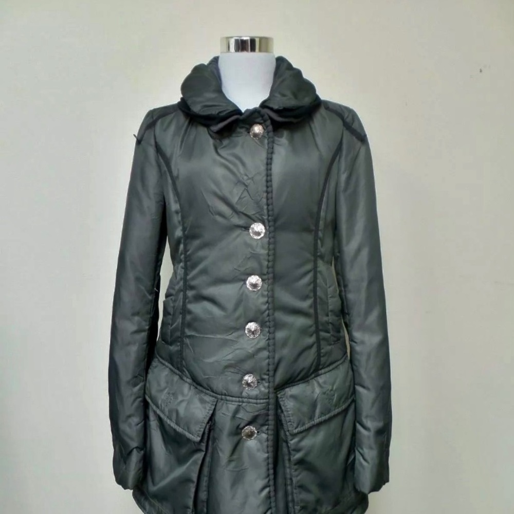 Marithe Francois Girbaud gray puffer jacket, 42